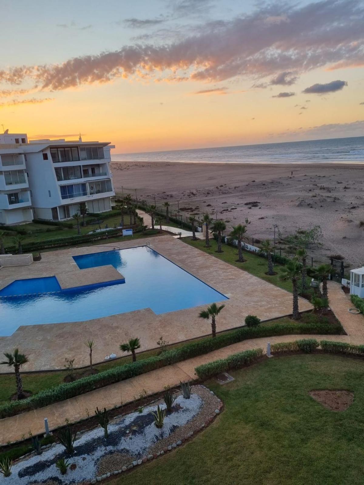 Sidi Rahal Blue View, Beachfront Wide Seaview With Pool Εξωτερικό φωτογραφία
